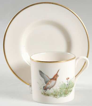 PIC4 Flat Demitasse Cup & Saucer Set