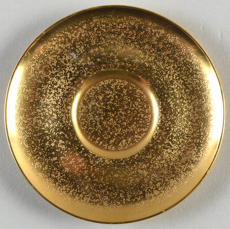 Plain Encrusted Saucer for Flat Demitasse Cup