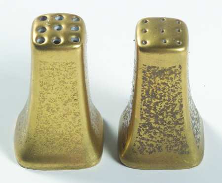 Plain Encrusted Individual Salt & Pepper Set