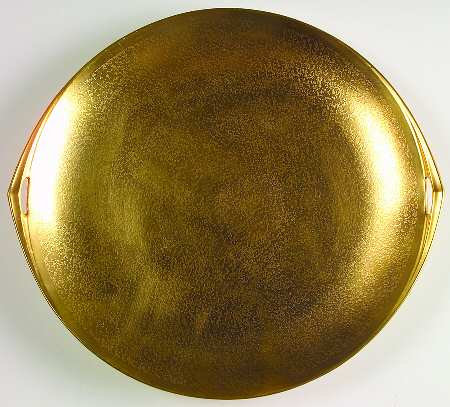 Plain Encrusted Handled Cake Plate