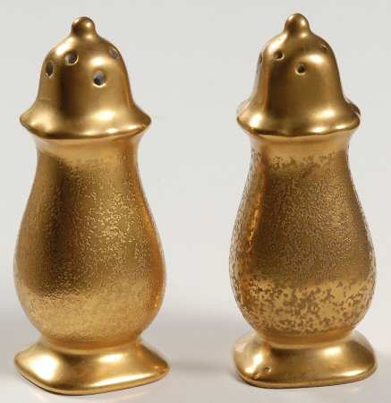 Plain Encrusted Individual Salt & Pepper Set