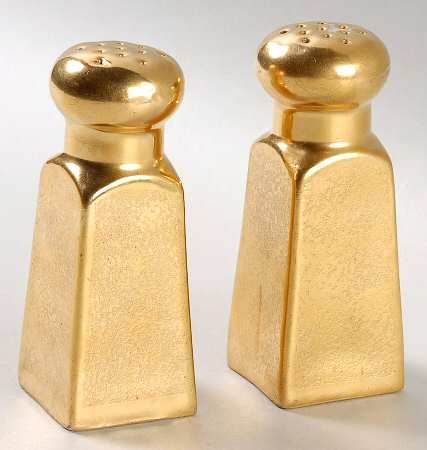 Plain Encrusted Salt & Pepper Set