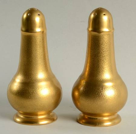 Plain Encrusted Salt & Pepper Set