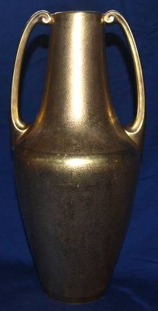 Plain Encrusted 11" Handled Vase