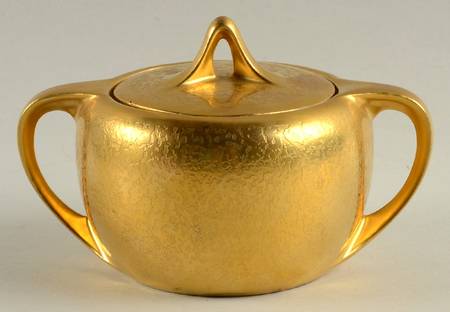 Plain Encrusted Sugar Bowl & Lid