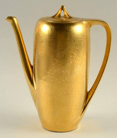 Plain Encrusted Small Coffee Pot & Lid