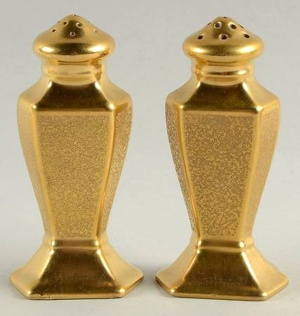 Plain Encrusted Salt & Pepper Set