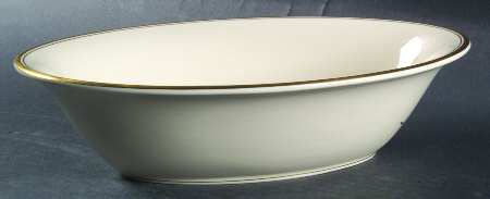 Puritan (Cream, Double Trim) 9" Oval Vegetable Bowl