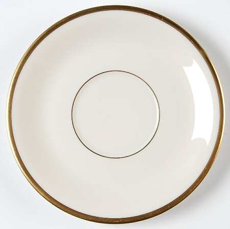 Puritan (White, Single Trim) Saucer