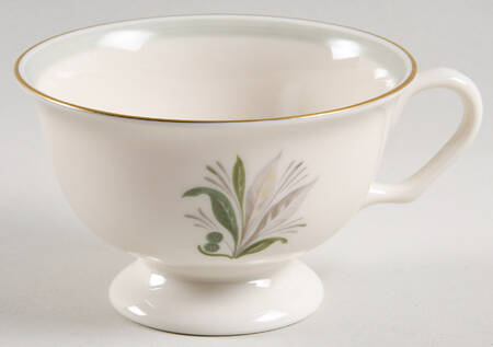 Reverie Gray (Gold Trim) Footed Cup