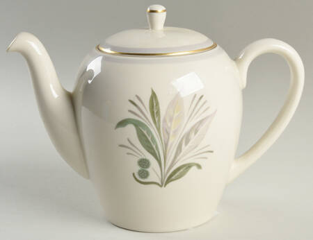Reverie Gray (Gold Trim) Teapot & Lid