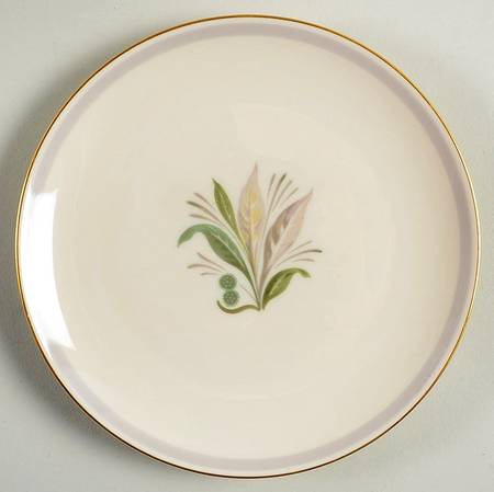 Reverie Gray (Gold Trim) Bread & Butter Plate