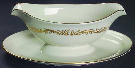 Rocail Gravy Boat with Attached Underplate