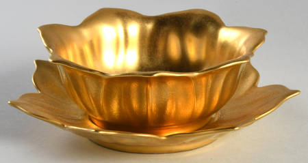 Rose and Daisy Mayonnaise Bowl & Underplate