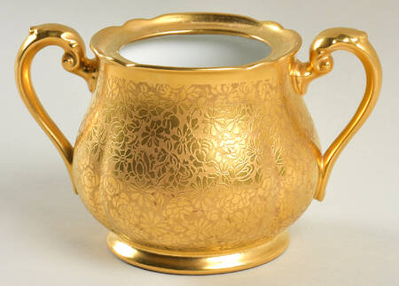 Rose and Daisy Sugar Bowl No Lid