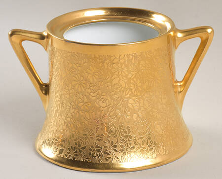 Rose and Daisy Sugar Bowl No Lid