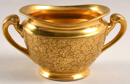 Rose and Daisy Open Sugar Bowl