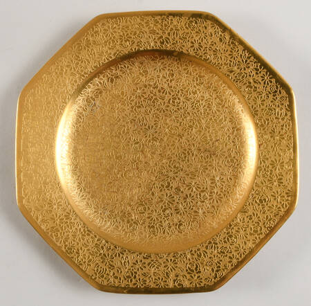 Rose and Daisy Octagonal Salad Plate