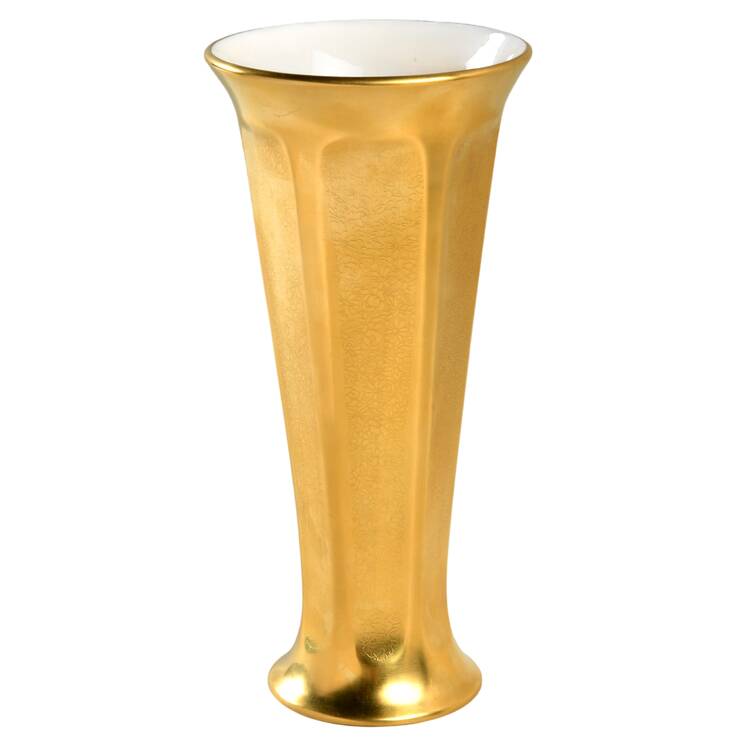 Rose and Daisy 10" Vase by Pickard