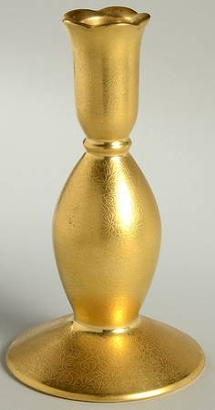 Rose and Daisy 6" Candlestick