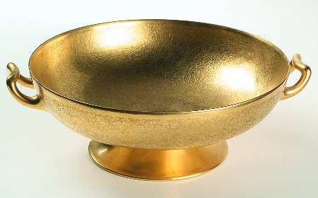 Rose and Daisy Round Handled Bowl