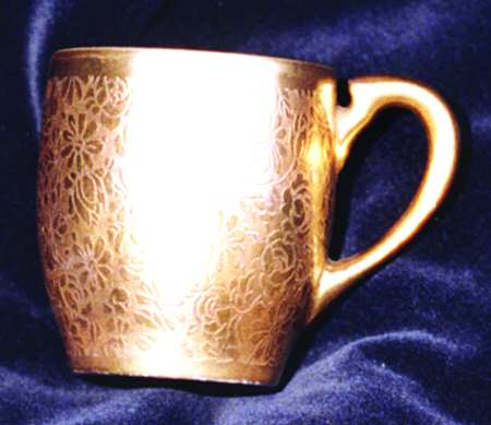 Rose and Daisy Flat Demitasse Cup