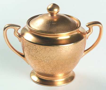 Rose and Daisy Sugar Bowl & Lid