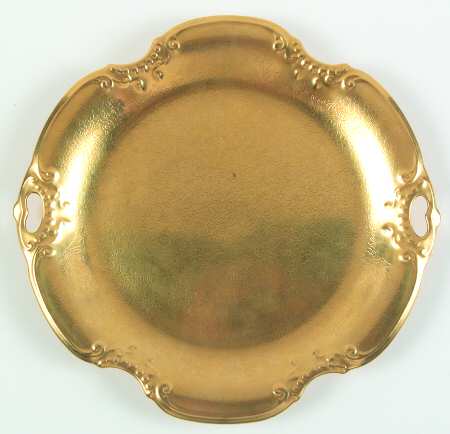 Rose and Daisy Handled Cake Plate
