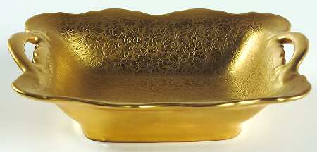 Rose and Daisy Handled Candy Dish