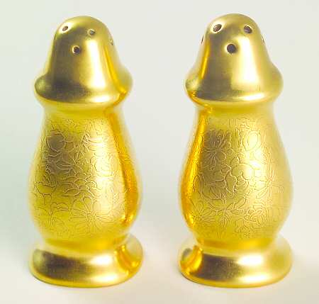 Rose and Daisy Individual Salt & Pepper Set by Pickard