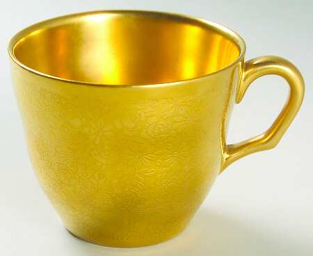 Rose and Daisy Flat Demitasse Cup