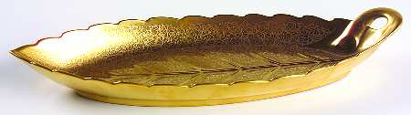 Rose and Daisy 11" Leaf Dish
