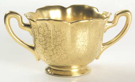 Rose and Daisy Open Sugar Bowl