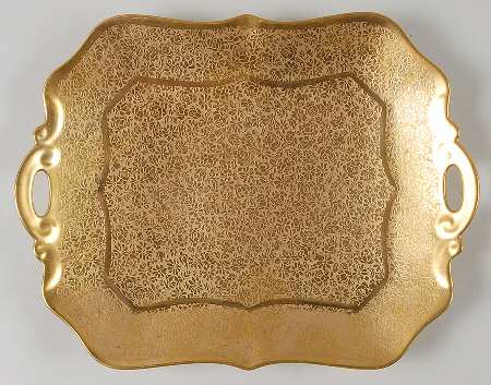 Rose and Daisy 11" Square Tray