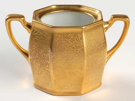 Rose and Daisy Sugar Bowl No Lid
