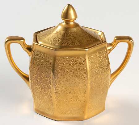 Rose and Daisy Sugar Bowl & Lid