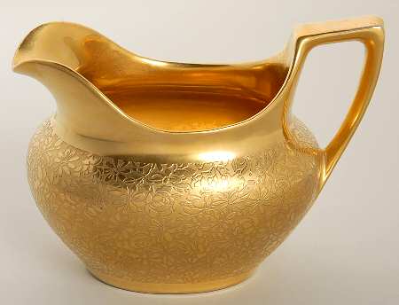 Rose and Daisy Creamer by Pickard