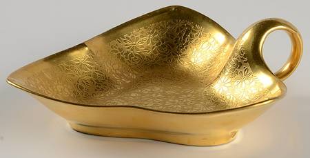 Rose and Daisy 5" Leaf Dish