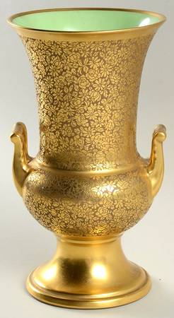Rose and Daisy 8" Urn Shaped Vase