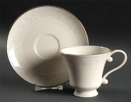 Serenity Footed Cup & Saucer Set