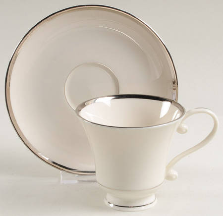 Footed Cup & Saucer Set