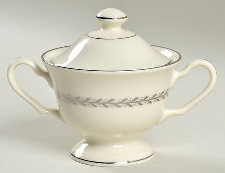 Silver Wreath Sugar Bowl & Lid