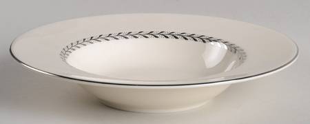 Silver Wreath Rim Soup Bowl
