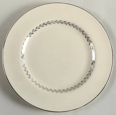 Silver Wreath Salad Plate