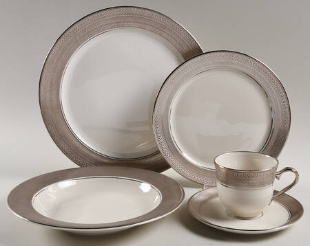 St Moritz (Ivory Background) 5 Piece Place Setting