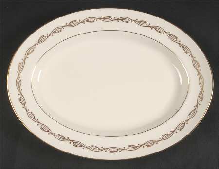 Symphony Ivory 12" Oval Serving Platter
