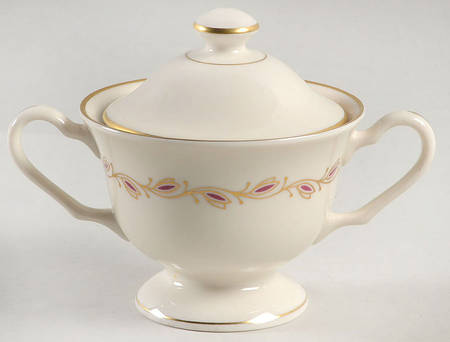Symphony Red Sugar Bowl & Lid
