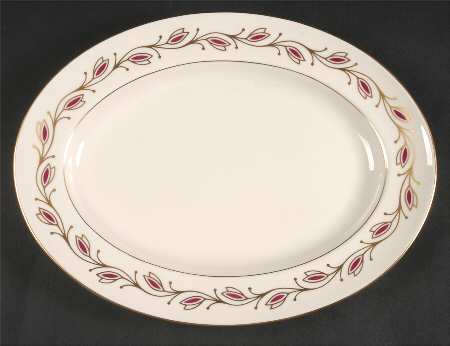 Symphony Red 12" Oval Serving Platter