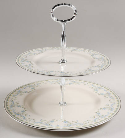 Tara 6 5/8"-10"  2 Tiered Serving Tray (Dp, Sp) HC
