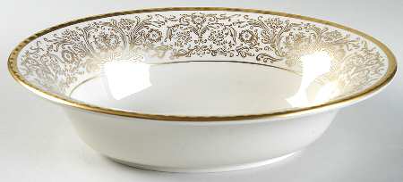 Tiara Gold 9" Oval Vegetable Bowl
